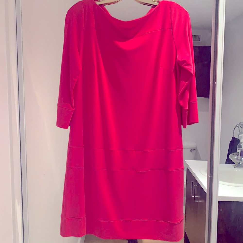 Joseph Ribkoff pink dress.